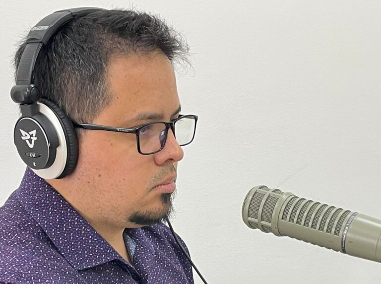 Santiago Pauli, en los estudios de Origen
