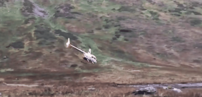 Rescate en helicóptero en Laguna Encantada