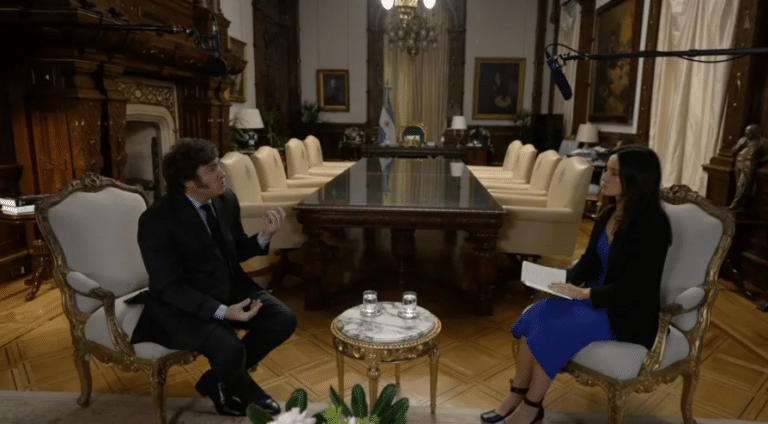 “Están en manos de Reino Unido”, la frase de Milei sobre Malvinas