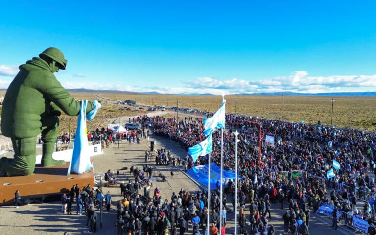 Inauguraron el Monumento al Soldado de Malvinas más grande del país