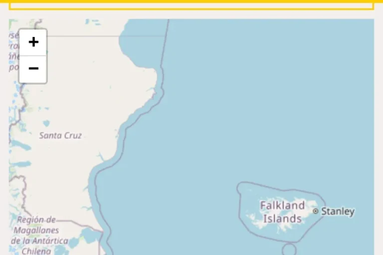 Polémica: en el mapa del Correo Argentino, las Malvinas figuran como “Falklands”