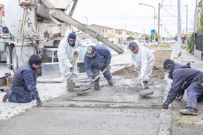 Avanzan las obras de hormigonado