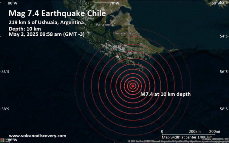 Sismo de 7.5 se sintió en Tierra del Fuego: ¿Qué dijo el Gobierno?